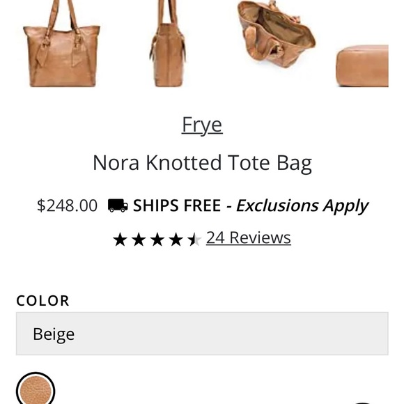 FRYE Nora Leather Tote - Picture 4 of 4